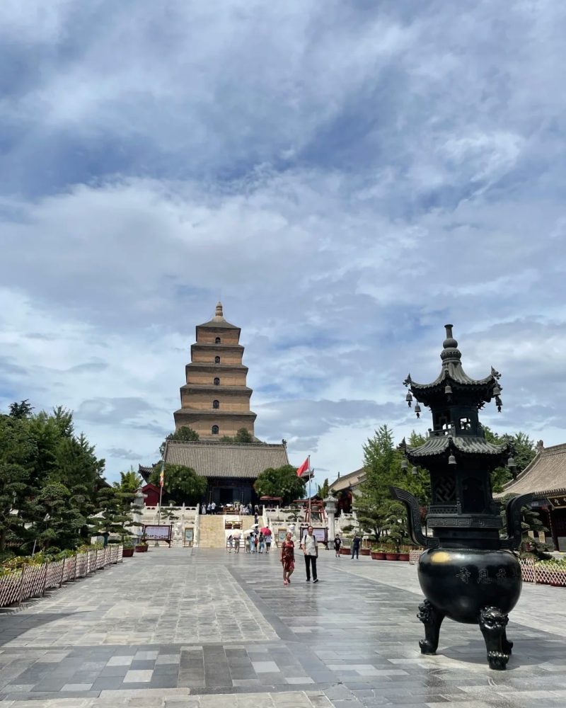 Big Wild Goose Pagoda at Daci’en Temple in Xi’an, one of China’s most important Buddhist landmarks