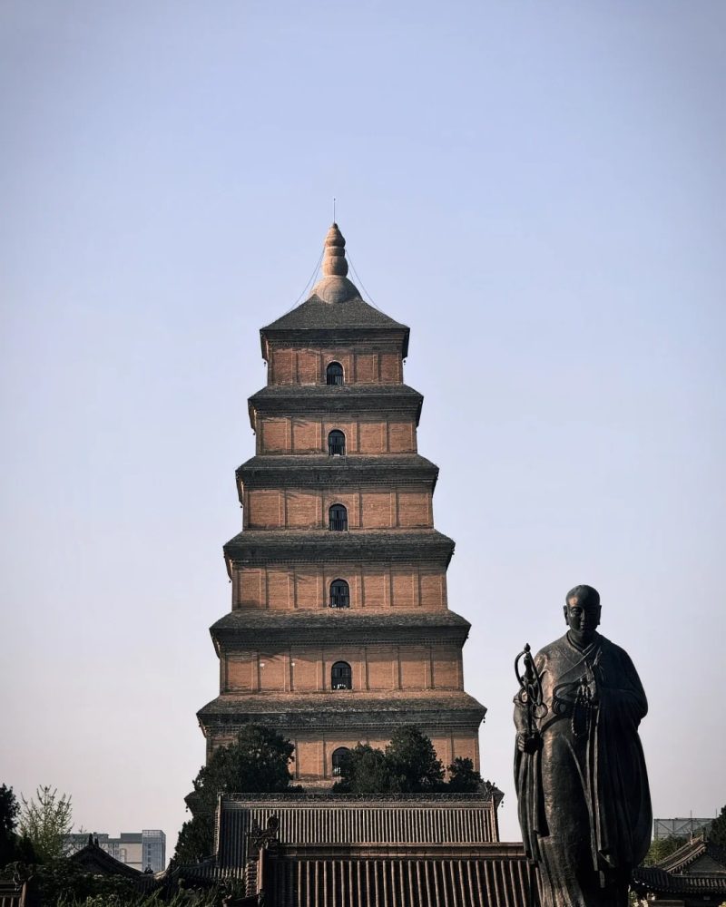 The Big Wild Goose Pagoda in Xi’an, a landmark from the Tang Dynasty