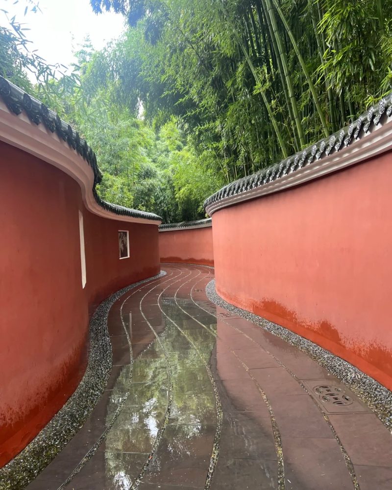 Bamboo garden at Wangjianglou Park in Chengdu