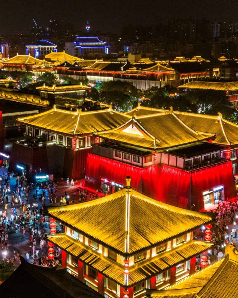 Datang Everbright City at night in Xi’an