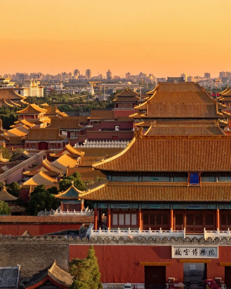 Forbidden City rooftops in Beijing on an 18-day China heritage private tour