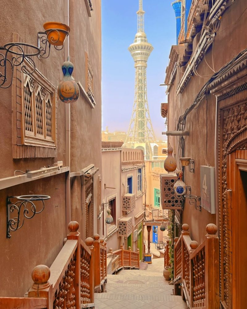Kashgar Old City alley on a 30-day private Silk Road China grand tour