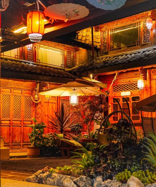 Lijiang Boutique Courtyard Guesthouse at Night Lijiang Boutique Courtyard Guesthouse at Night