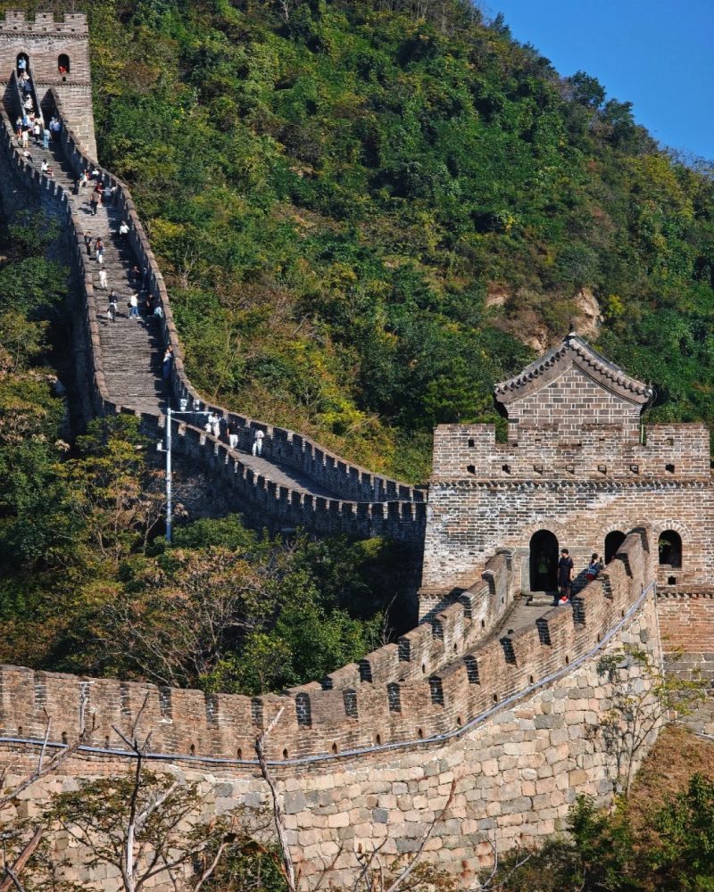 Mutianyu Great Wall winding through the mountains near Beijing