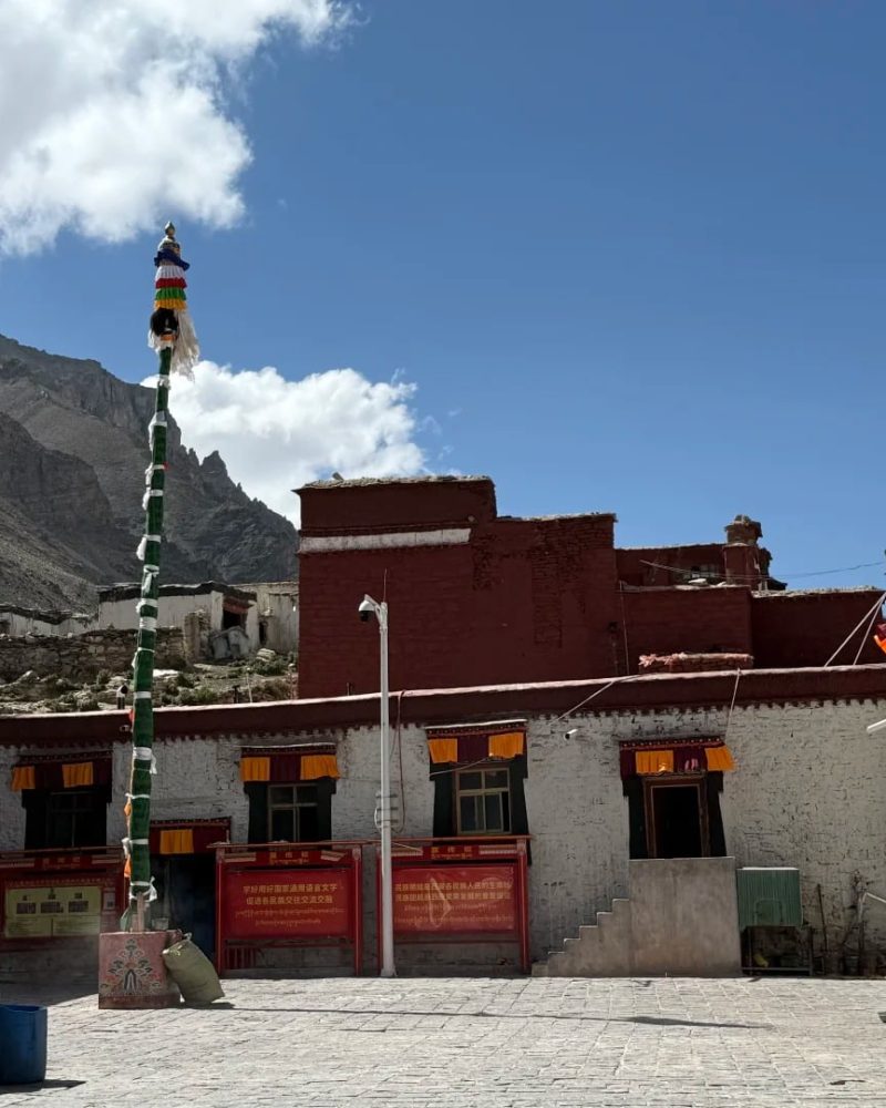 Rongbuk Monastery near Mount Everest north face in Tibet
