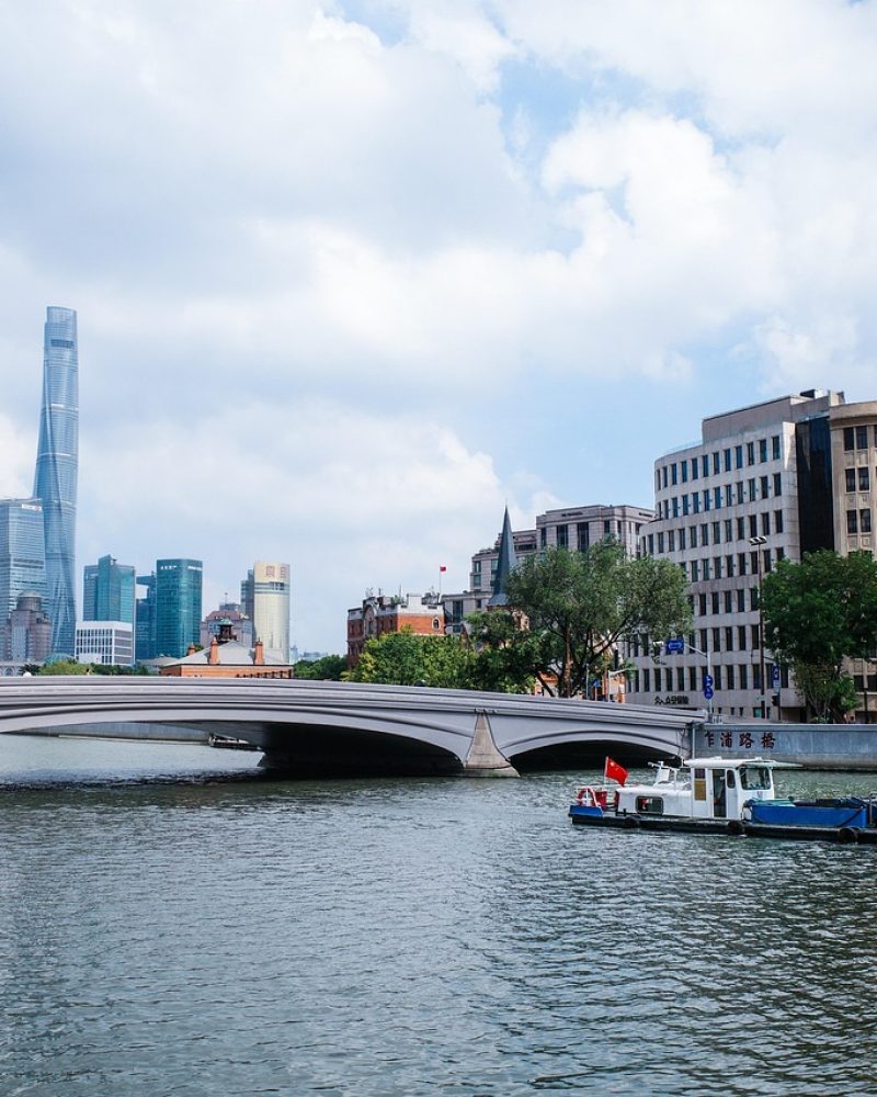 Shanghai Huangpu River skyline and bridge for a 6-day Shanghai private tour
