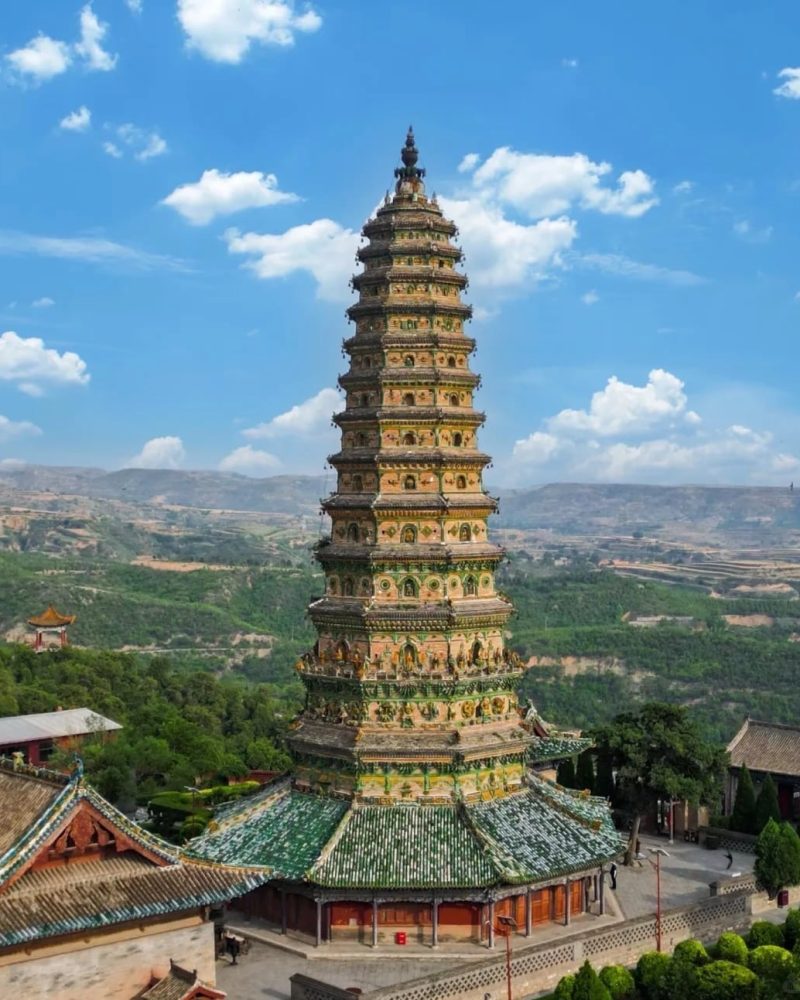 Feihong Pagoda at Guangsheng Temple in Hongtong, Shanxi