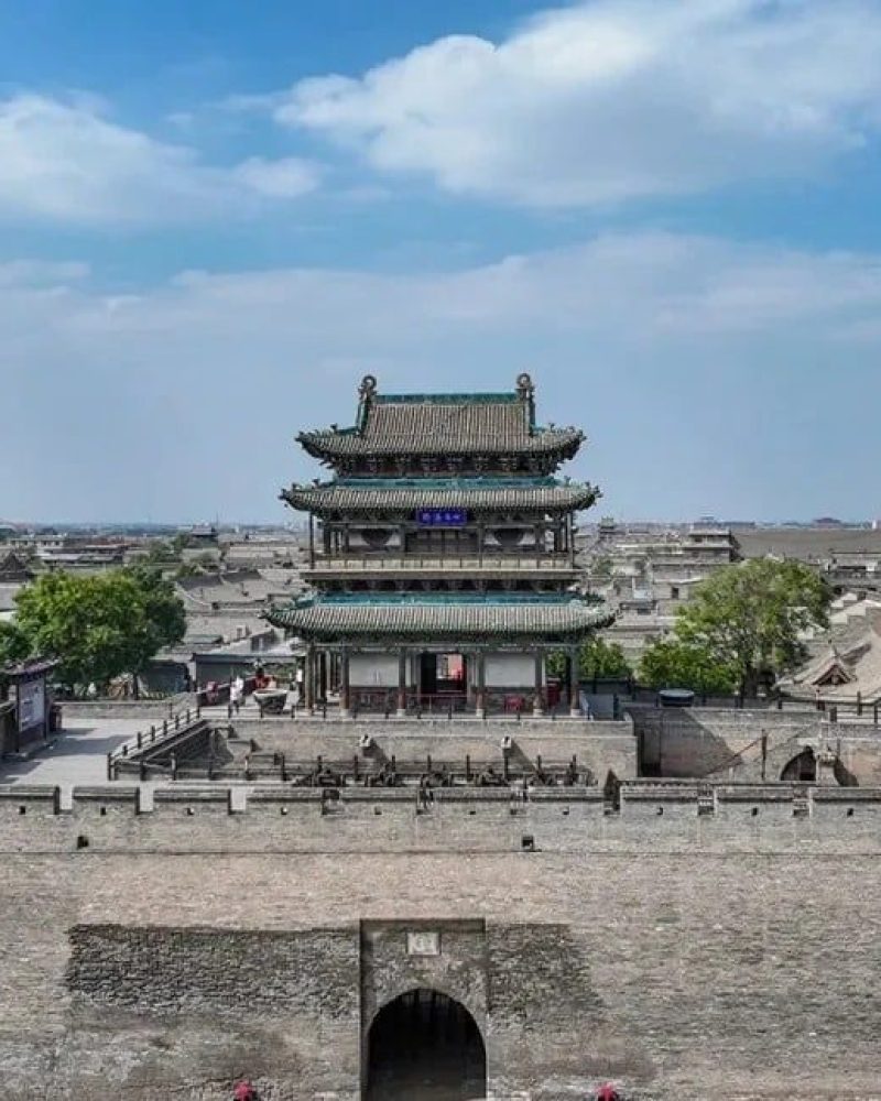 Pingyao Ancient City wall in Shanxi for a private Shanxi tour