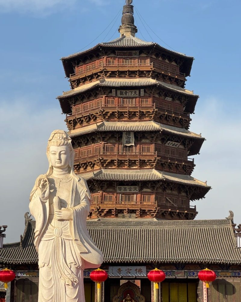 Yingxian Wooden Pagoda exterior in Shanxi